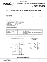 Datasheet UPC1688G manufacturer NEC