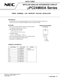 Datasheet UPC24M05AHF manufacturer NEC