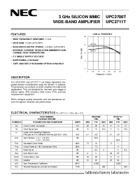 Datasheet UPC2708T manufacturer NEC