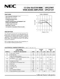 Datasheet UPC2709T-E3 manufacturer NEC