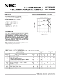 Datasheet UPC2711TB-E3 manufacturer NEC