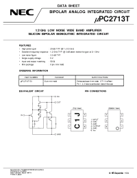 Datasheet UPC2713T-E3 manufacturer NEC