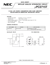 Datasheet UPC2715T-E3 manufacturer NEC
