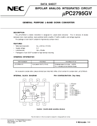 Datasheet UPC2795 manufacturer NEC