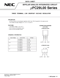 Datasheet UPC29L03J manufacturer NEC