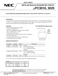 Datasheet UPC3018TJ-E1 manufacturer NEC