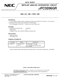 Datasheet UPC3206GR-E1 manufacturer NEC