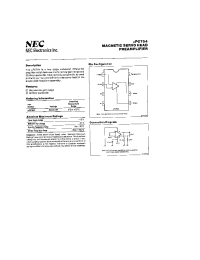 Datasheet UPC754 manufacturer NEC