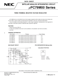 Datasheet UPC79M18HF manufacturer NEC