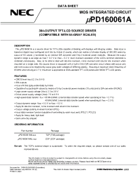 Datasheet UPD160061AN manufacturer NEC