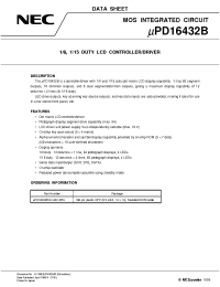Datasheet UPD16432B manufacturer NEC