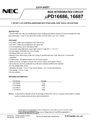 Datasheet UPD16686P manufacturer NEC