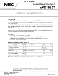 Datasheet UPD16857 manufacturer NEC