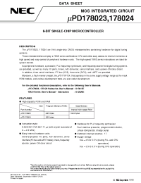 Datasheet UPD178024 manufacturer NEC