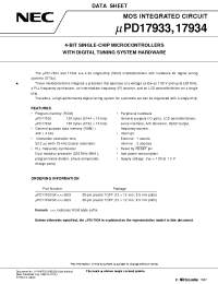 Datasheet UPD17934 manufacturer NEC