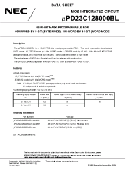 Datasheet UPD23C128000BLGY-MJH manufacturer NEC