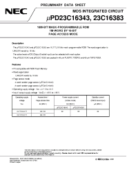 Datasheet uPD23C16383 manufacturer NEC