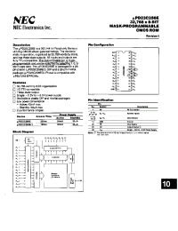 Datasheet UPD23C256E manufacturer NEC