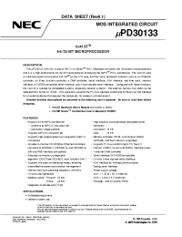 Datasheet uPD30133F1 manufacturer NEC