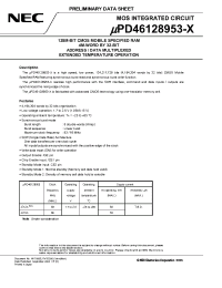 Datasheet UPD46128953-E12X manufacturer NEC