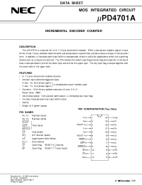 Datasheet UPD4701AC manufacturer NEC