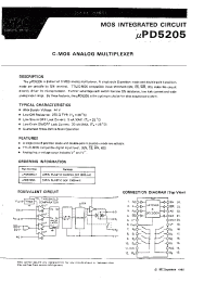 Datasheet UPD5205CA manufacturer NEC