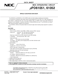 Datasheet UPD61052GD-LML-A manufacturer NEC