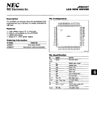 Datasheet UPD6307 manufacturer NEC