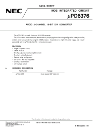 Datasheet UPD6376GS manufacturer NEC
