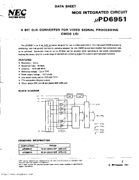 Datasheet UPD6951C manufacturer NEC