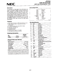 Datasheet UPD7003C manufacturer NEC