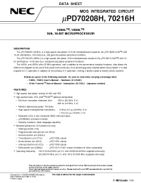 Datasheet UPD70208HGK-20-9EU manufacturer NEC