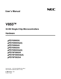 Datasheet uPD703004A-25/33 manufacturer NEC