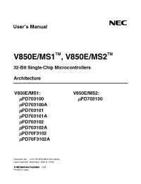 Datasheet UPD703101 manufacturer NEC