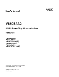 Datasheet UPD703114GCA-xxx-8EU manufacturer NEC