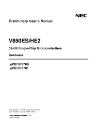 Datasheet UPD70F3701 manufacturer NEC