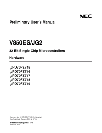 Datasheet UPD70F3715 manufacturer NEC