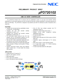 Datasheet UPD720102 manufacturer NEC