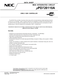Datasheet UPD720110AGC-8EA manufacturer NEC