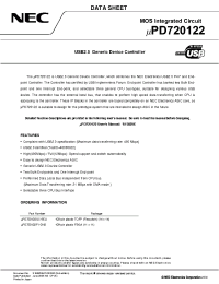 Datasheet UPD720122GC-9EU manufacturer NEC