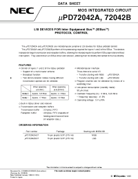 Datasheet UPD72042BGT manufacturer NEC