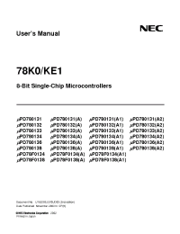 Datasheet uPD78F0134 manufacturer NEC