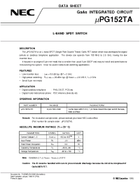 Datasheet UPG152TA-E3 manufacturer NEC