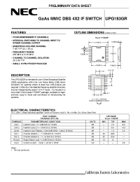 Datasheet UPG183GR manufacturer NEC