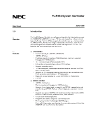 Datasheet VRC5074 manufacturer NEC