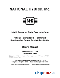 Datasheet NHI-15104ET manufacturer NHI