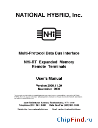 Datasheet NHI-15391RT manufacturer NHI