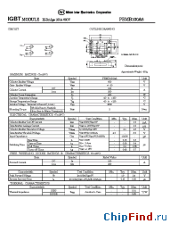 Datasheet PBMB100A6 manufacturer NIEC