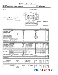Datasheet PCHMB400A6 manufacturer NIEC