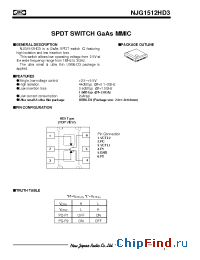 Datasheet NJG1512HD3 manufacturer NJRC